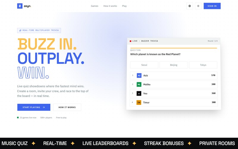 Zeyn interface